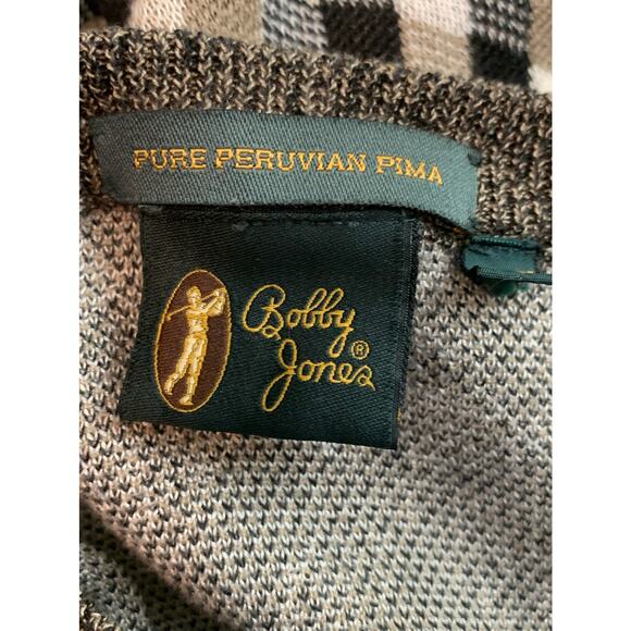 Bobby Jones cream black cotton crew neck golf sweater size XL - Picture 3 of 9